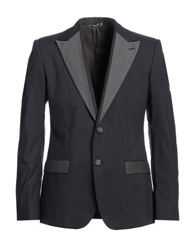 Dolce & Gabbana Man Blazer Charcoal Size 36 Cotton, Silk In Grey