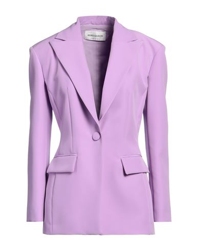 Rebel Queen Woman Blazer Light Purple Size 6 Polyester, Elastane