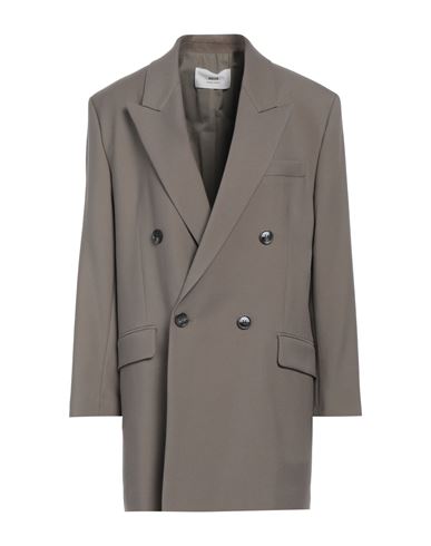 Shop Ami Alexandre Mattiussi Woman Blazer Grey Size 6 Virgin Wool