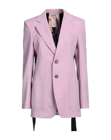 N°21 Woman Blazer Lilac Size 10 Polyester, Wool, Elastane, Viscose In Purple