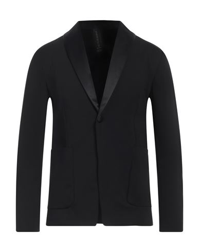 Shop Hōsio Man Blazer Black Size 44 Cotton, Polyamide, Elastane
