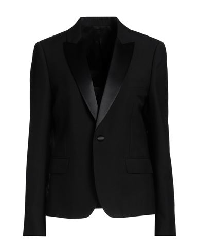 Celine Woman Blazer Black Size 10 Wool, Mohair Wool, Polyester