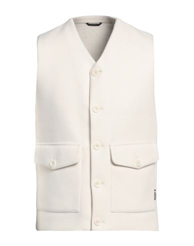 Shop Daniele Alessandrini Homme Man Tailored Vest Ivory Size 40 Polyester In White