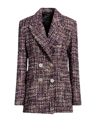 Shop Gaelle Paris Gaëlle Paris Woman Blazer Purple Size 6 Polyester, Viscose, Acrylic