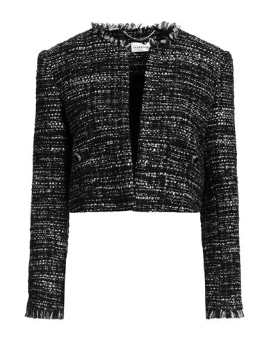 Marella Woman Blazer Black Size 8 Acrylic, Cotton, Polyester, Wool, Textile Fibers