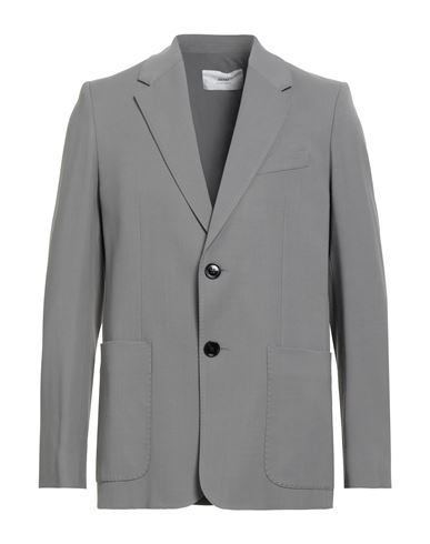 Ami Alexandre Mattiussi Man Blazer Grey Size 40 Viscose, Virgin Wool In Gray