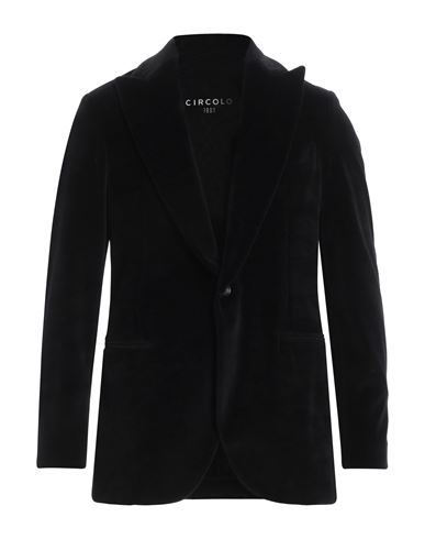 Shop Circolo 1901 Man Blazer Black Size 44 Cotton, Polyester