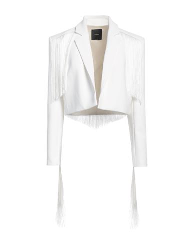 Pinko Woman Jacket White Size 10 Polyester, Elastane