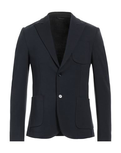 Grey Daniele Alessandrini Man Blazer Midnight Blue Size 38 Polyester, Viscose, Elastane In Blue
