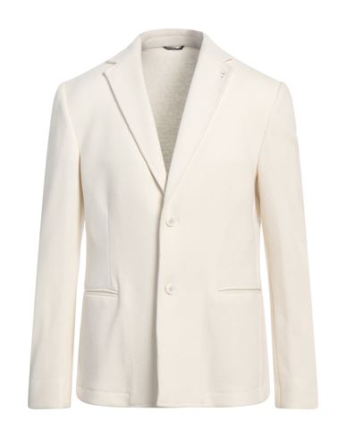 GREY DANIELE ALESSANDRINI GREY DANIELE ALESSANDRINI MAN BLAZER IVORY SIZE 42 POLYESTER, ACRYLIC, VISCOSE 