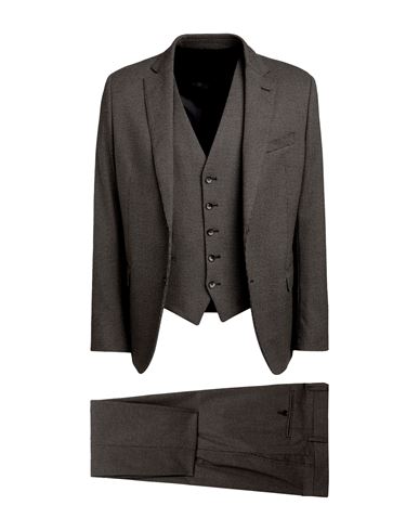 Manuel Ritz Man Suit Khaki Size 40 Polyester, Viscose, Elastane In Beige