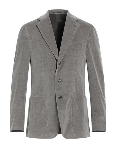 Shop Caruso Man Blazer Grey Size 44 Cotton, Cashmere, Elastane
