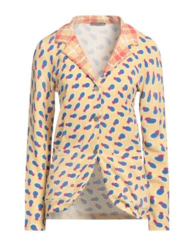 Shop In Bed With You Woman Blazer Yellow Size M Cotton