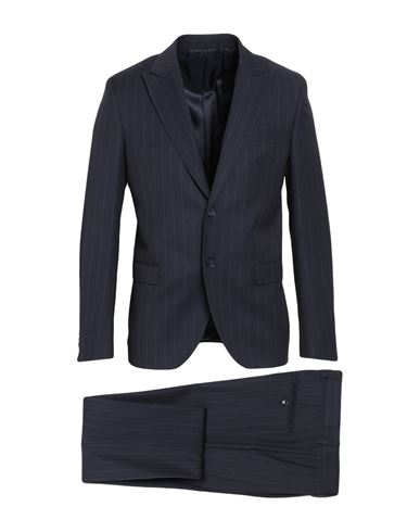 Manuel Ritz Man Suit Midnight Blue Size 40 Polyester, Viscose, Elastane In Blue