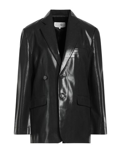 Mm6 Maison Margiela Woman Blazer Black Size 6 Polyester, Wool