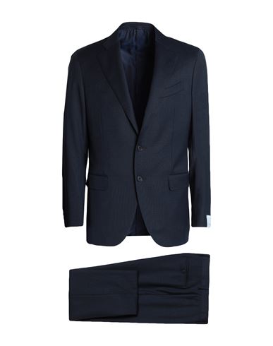 Caruso Man Suit Midnight Blue Size 40 Wool