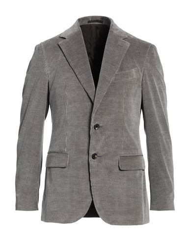 Caruso Man Blazer Grey Size 46 Cotton, Cashmere, Elastane In Gray