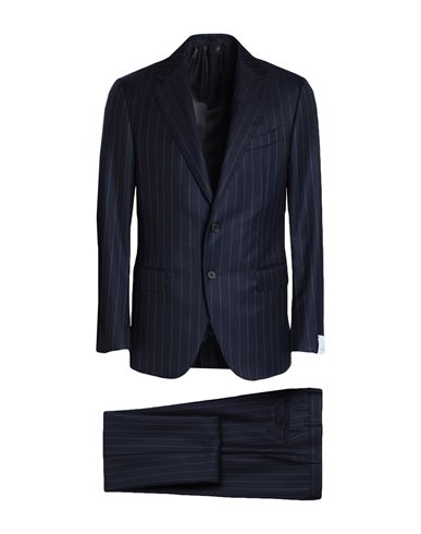 Caruso Man Suit Midnight Blue Size 42 Wool