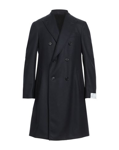 Caruso Man Coat Midnight Blue Size 42 Wool