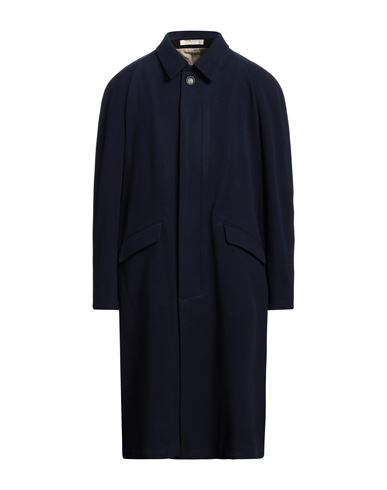 Massimo Alba Man Coat Midnight Blue Size 42 Virgin Wool In Black
