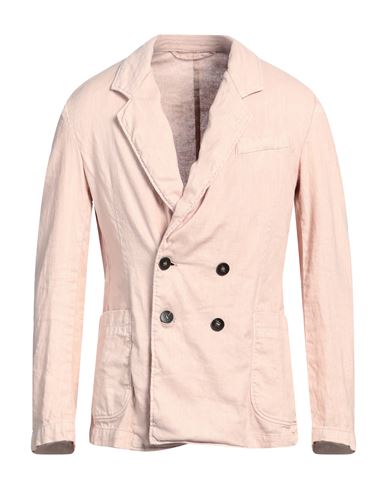 Messagerie Man Blazer Light Pink Size 38 Linen, Cotton, Elastane