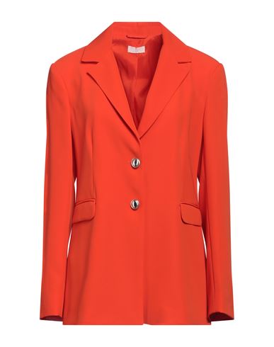Liu •jo Woman Blazer Tomato Red Size 10 Polyester