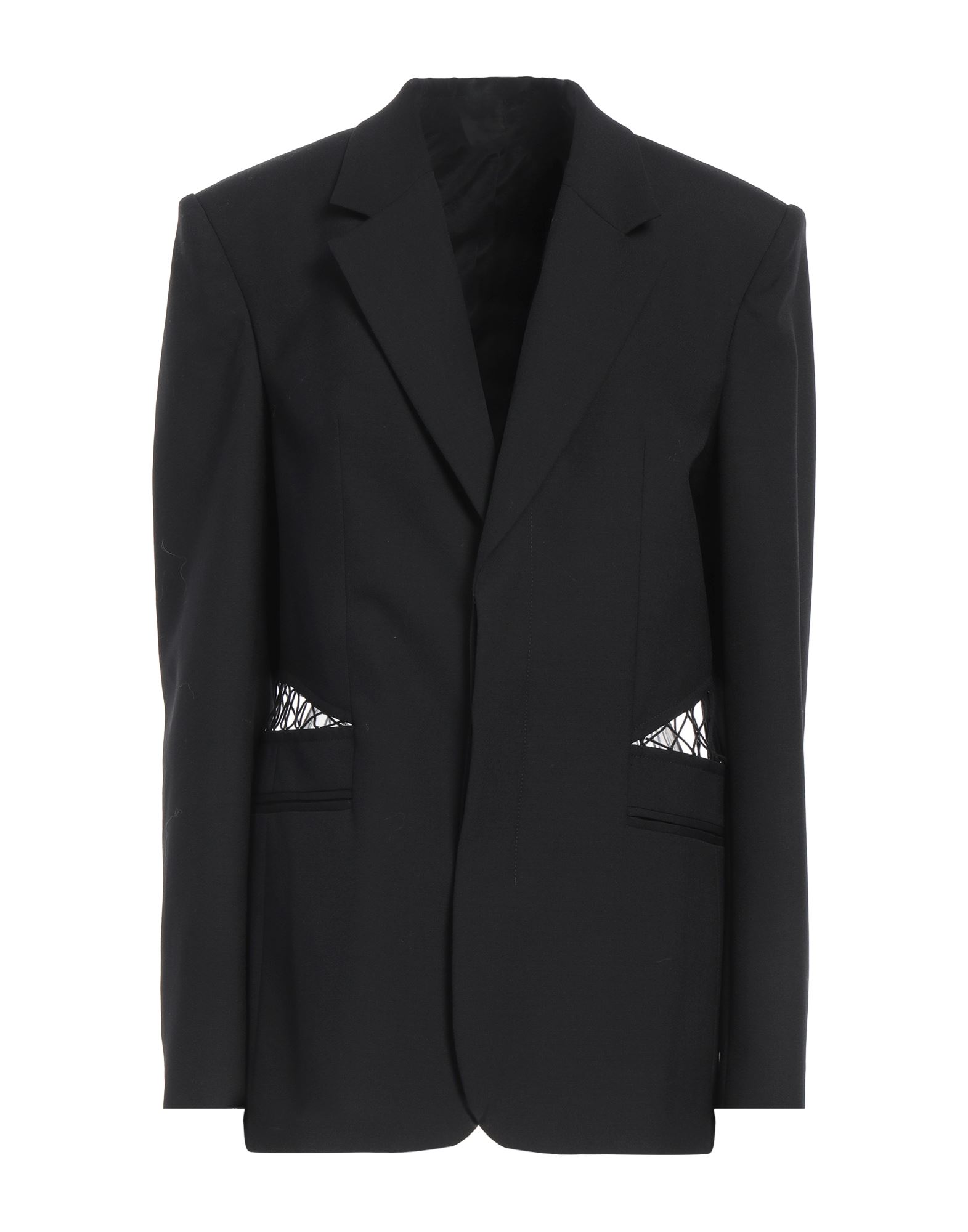 《セール開催中》DION LEE レディース ブレザー ブラック 8 ウール 100%