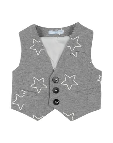 Manuell & Frank Newborn Boy Tailored Vest Grey Size 3 Cotton, Elastane In Grey