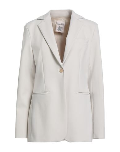 Semicouture Woman Blazer Light Grey Size 6 Viscose, Polyamide, Elastane, Polyester