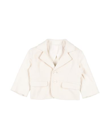 Manuell & Frank Newborn Boy Blazer Cream Size 3 Cotton, Elastane In White