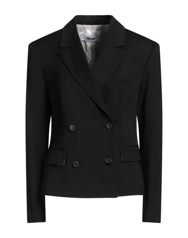 Shop Grifoni Woman Blazer Black Size 8 Viscose, Virgin Wool, Elastane