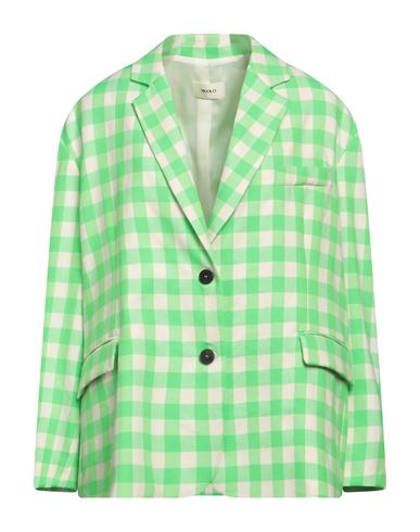 Shop Vicolo Woman Blazer Light Green Size Onesize Polyester, Cotton