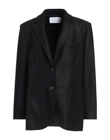 HARRIS WHARF LONDON HARRIS WHARF LONDON WOMAN BLAZER BLACK SIZE 8 VIRGIN WOOL 
