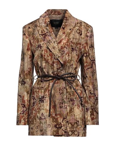 Seventy Sergio Tegon Seventy Venezia Woman Blazer Mustard Size 10 Polyester, Viscose In Yellow