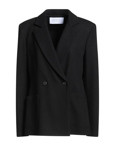 Harris Wharf London Woman Blazer Black Size 10 Virgin Wool In Black