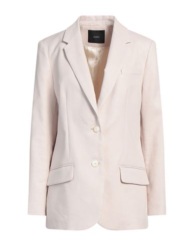 Shop Joseph Woman Blazer Light Pink Size 8 Linen, Cotton, Elastane