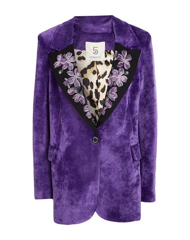 5 Progress Woman Blazer Purple Size M Polyester, Elastane In Purple