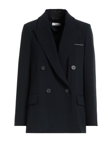 Shop Peserico Woman Blazer Midnight Blue Size 12 Polyester