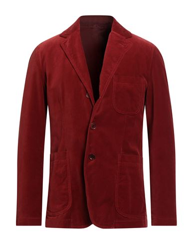 Aspesi Man Blazer Brick Size Xl Cotton In Red