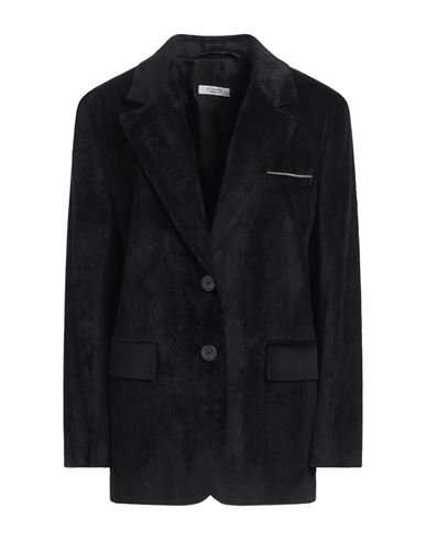 Shop Peserico Woman Blazer Black Size 10 Cotton, Elastane