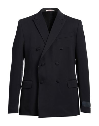 Valentino Wool Blazer With Back Vent And Notch Lapel In 598