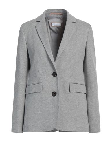 Peserico Easy Peserico Woman Blazer Grey Size 4 Cotton, Nylon In Grey