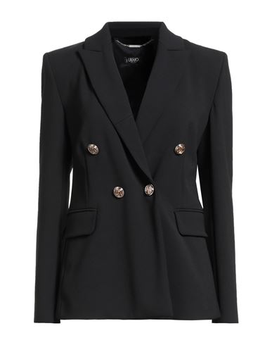 Liu •jo Woman Blazer Black Size 8 Polyester, Elastane In Black