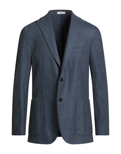 Boglioli Man Blazer Slate Blue Size 42 Virgin Wool In Blue