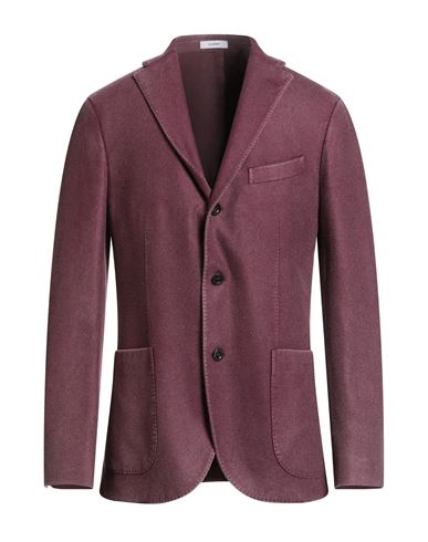 Boglioli Man Blazer Plum Size 40 Cashmere In Burgundy
