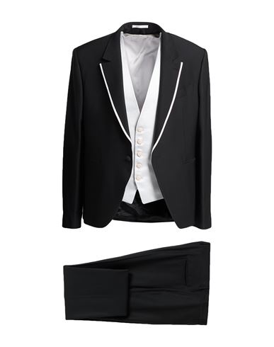 Carlo Pignatelli Cerimonia Man Suit Black Size 50 Viscose, Virgin Wool In Black