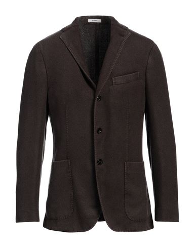Boglioli Man Blazer Dark Brown Size 46 Virgin Wool In Brown