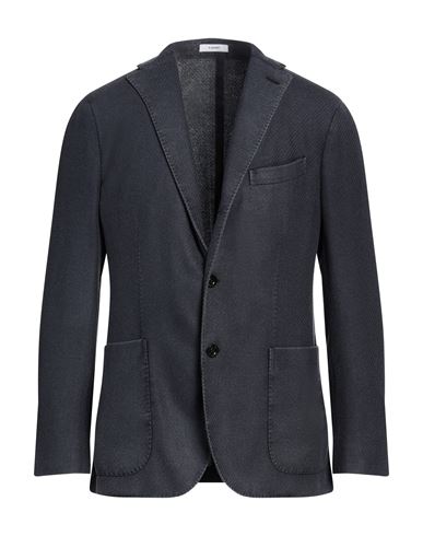 Boglioli Man Blazer Slate Blue Size 50 Virgin Wool In Blue