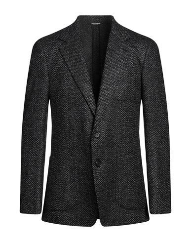 Dolce & Gabbana Man Blazer Charcoal Size 40 Wool, Alpaca Wool, Polyamide, Elastane In Grey