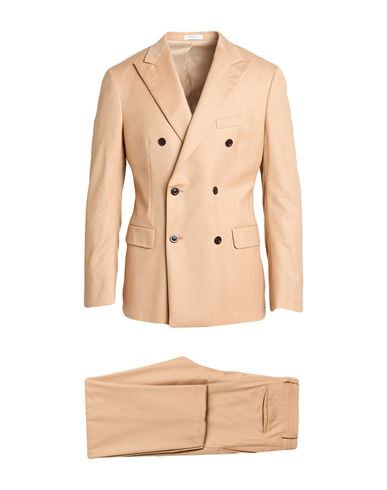 Boglioli Man Suit Sand Size 42 Virgin Wool, Silk